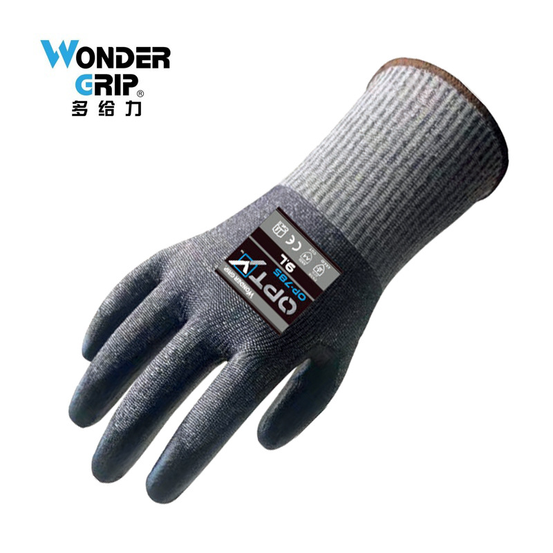 多給力OP-785 PU涂層五級防割手套