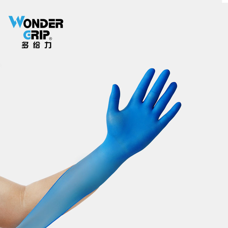 多給力一次性藍色無粉丁腈醫(yī)用手套