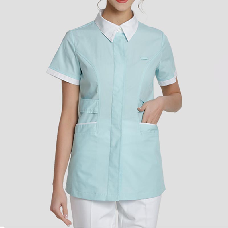 樂倍康F1321-1淺紫短袖護(hù)士服