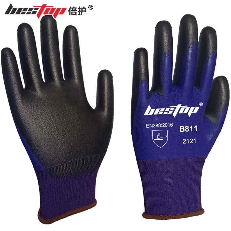 bestop倍護(hù)B811尼龍浸膠勞保手套
