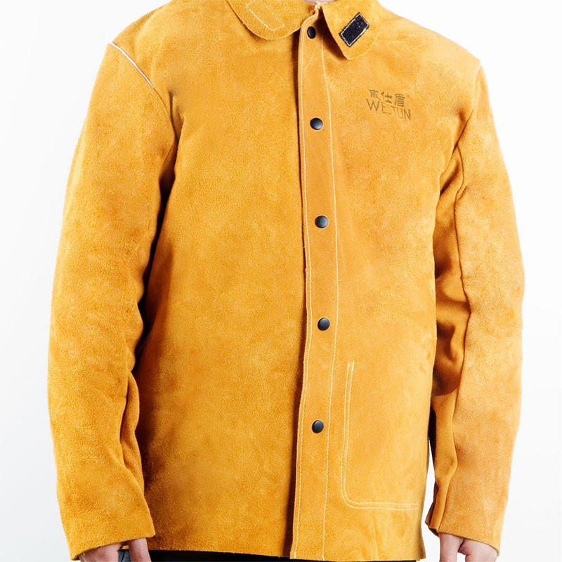 威仕盾W-2130金黃色全牛皮焊工服