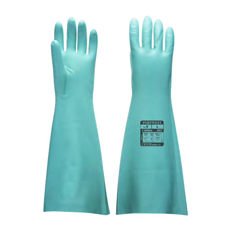 波偉斯特Portwest A813加長(zhǎng)款長(zhǎng)筒丁腈手套