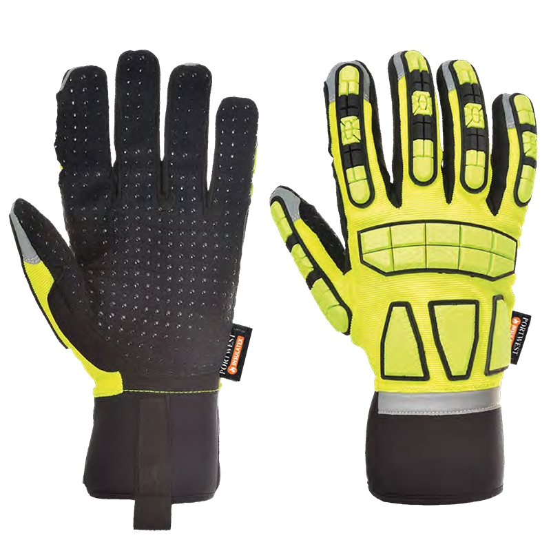 波偉斯特Portwest A725防沖擊帶襯里手套