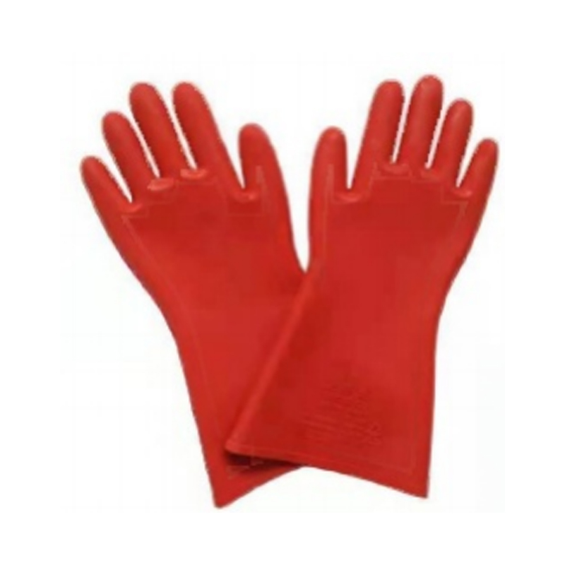 眾鑫泰紅色橡膠絕緣手套5KV平板型