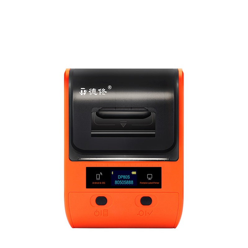 DTPrinter德佟DP80S二維碼不干膠條碼商用便攜式標(biāo)簽機(jī)
