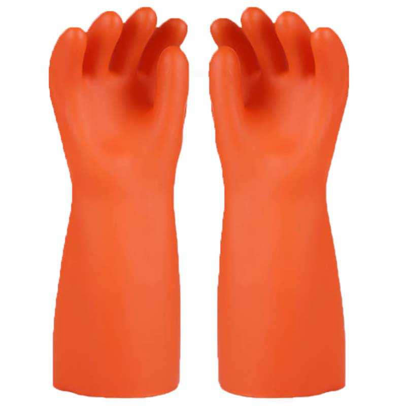 雪蓮0級1000V橙色天然乳膠絕緣工業(yè)手套