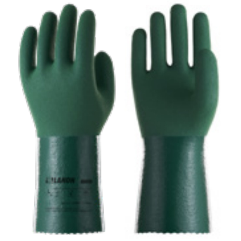 LANON蘭浪V330-35發(fā)泡耐油丁腈防化手套