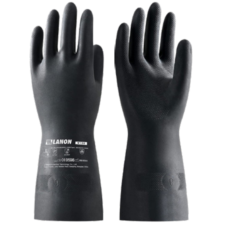 LANON蘭浪W100加厚型乳膠防化手套