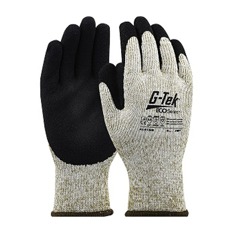 PIP 41-8150R 10針環(huán)保紗掌浸乳膠磨砂防寒手套