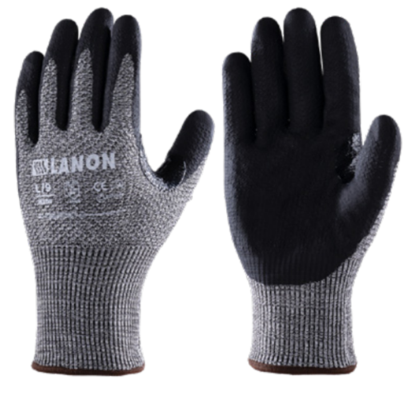 LANON蘭浪H108蜂巢系列D級(jí)丁腈橡膠防割手套