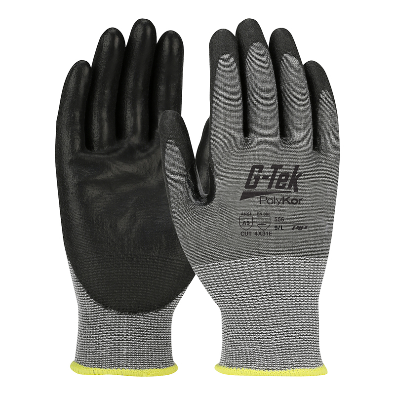 PIP 556 E級18針PU涂層防切割手套