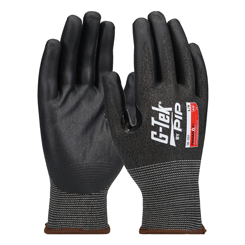 PIP 16-351 E級(jí)21針PolyKor丁腈發(fā)泡防切割手套