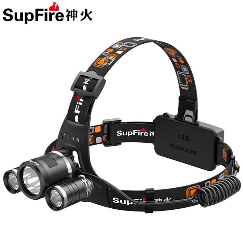 神火HL33三頭設(shè)計強光遠射頭燈