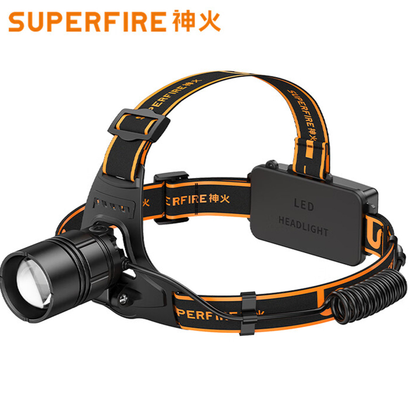 神火HL08-A大功率伸縮變焦揮手感應(yīng)強(qiáng)光頭燈