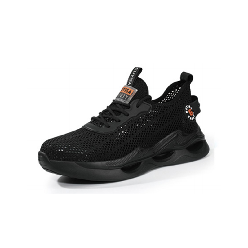 GUYISA古伊薩3031運(yùn)動(dòng)系列防砸防刺穿透氣款黑色安全鞋