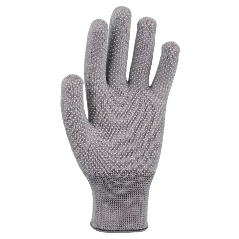好員工D1301灰色滌綸點(diǎn)塑手套