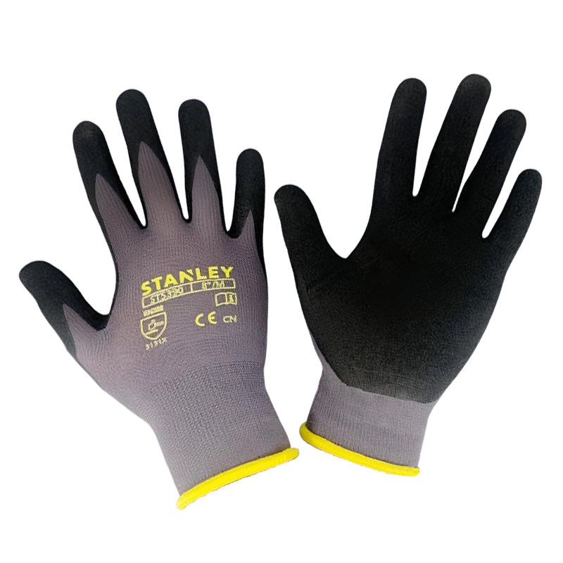 STANLEY史丹利ST5390灰色乳膠發(fā)泡浸掌耐磨防滑勞保手套