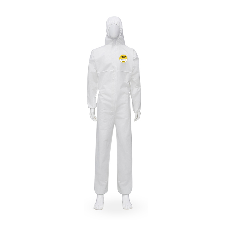 STANLEY史丹利ST3310白色SMS帶膠條防塵靜電連體防護(hù)服