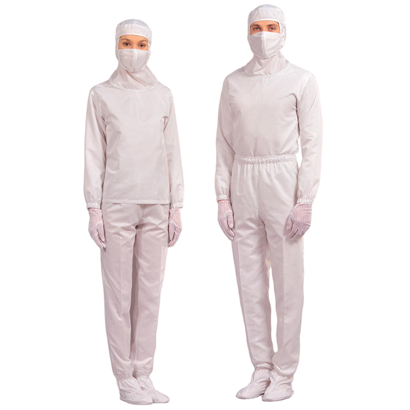 嘉柏利通F-1111W白色套頭式分體潔凈服