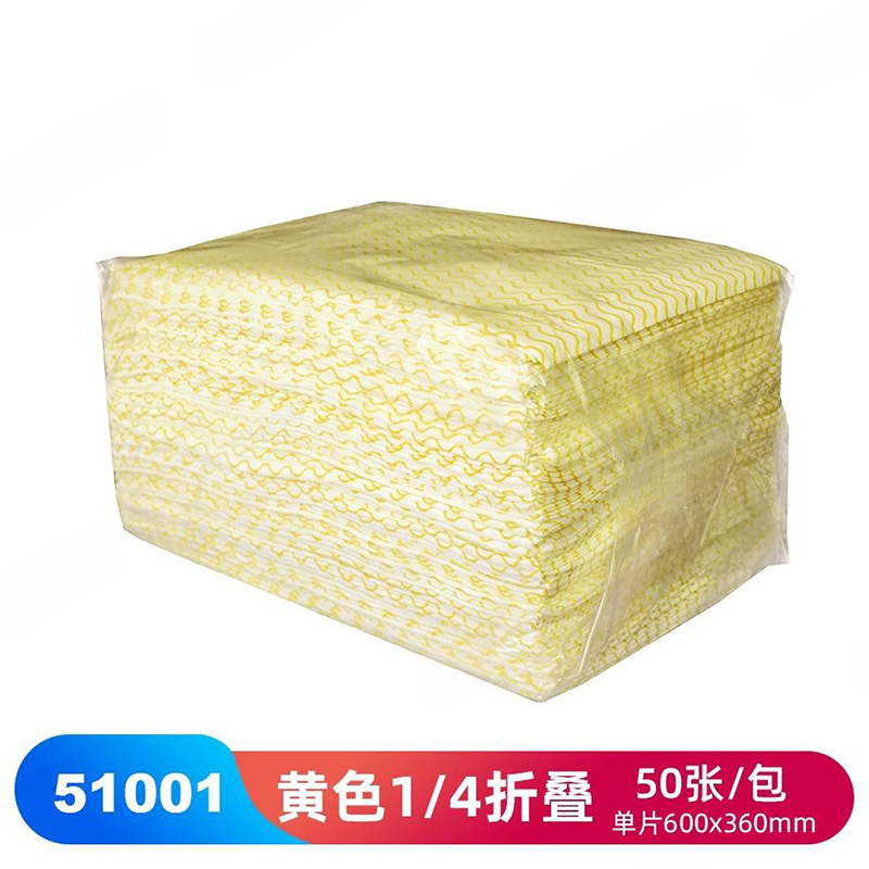 JEENOR潔諾 HV70 51001黃色波浪紋家用清潔布