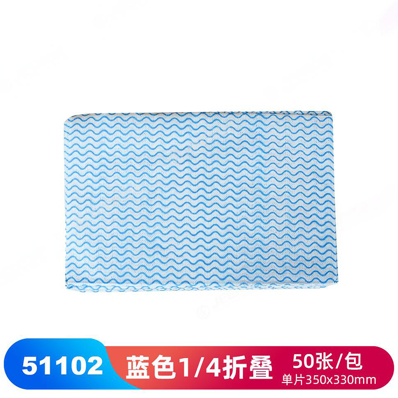JEENOR潔諾 HV70 51102藍(lán)色波浪紋家用清潔布