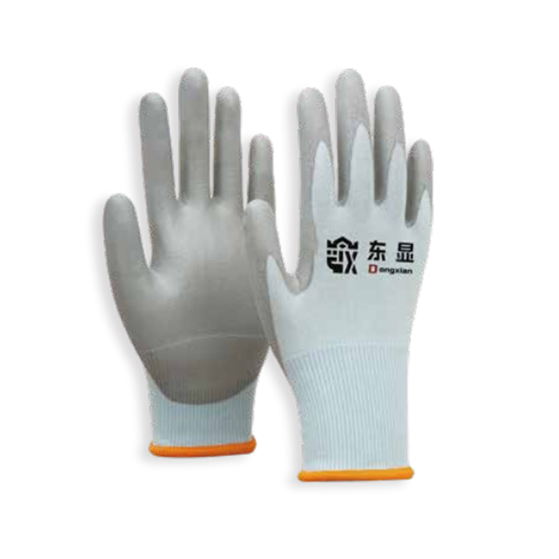 東顯18-2-004 18針HPPE PU涂層防割手套