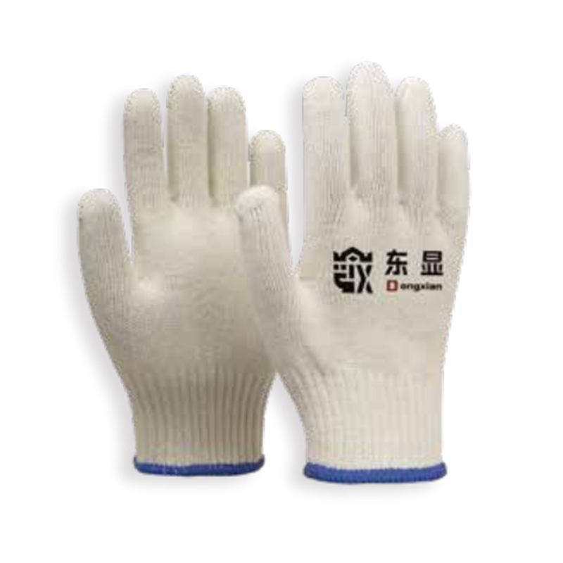 東顯10-1-001 10針白棉滌紗線勞保手套