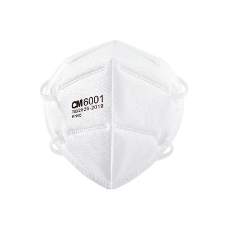 朝美6001-B白色頭戴式KN95防塵口罩