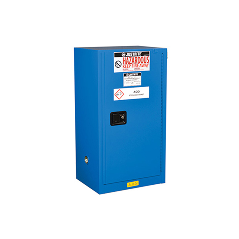Justrite杰斯瑞特861528 Sure-Grip Ex鋼制危險(xiǎn)品存儲(chǔ)緊湊型安全柜15加侖