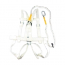 建鋼680105高空雙背白色安全帶