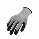 思衛(wèi)爾3303麻灰色13針雙層丁腈浸掌HPPE玻璃纖維防割手套