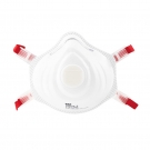 朝美8301V-3白色頭戴式杯狀帶閥FFP3防塵口罩