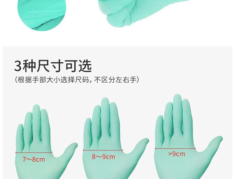 麥迪康1176B加強(qiáng)型無(wú)粉一次性丁腈手套圖片9