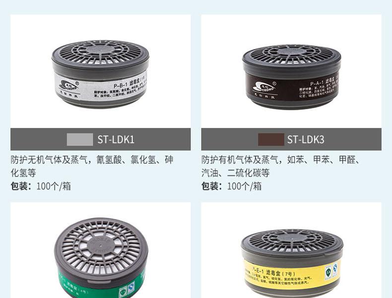 思創(chuàng)ST-FDT透明橡膠半面罩防毒面具圖片8