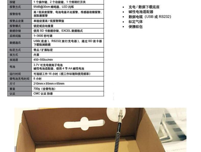 華瑞PGM-1600（LEL/VOL 雙量程切換+ O2 ）檢測儀圖片3