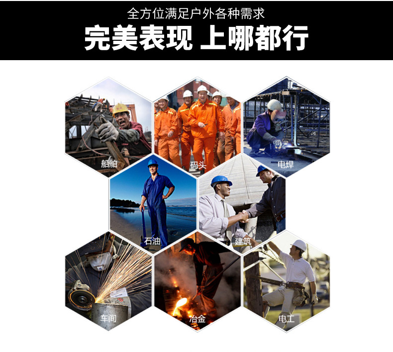 祥安892翻毛防砸防滑勞保鞋圖片2