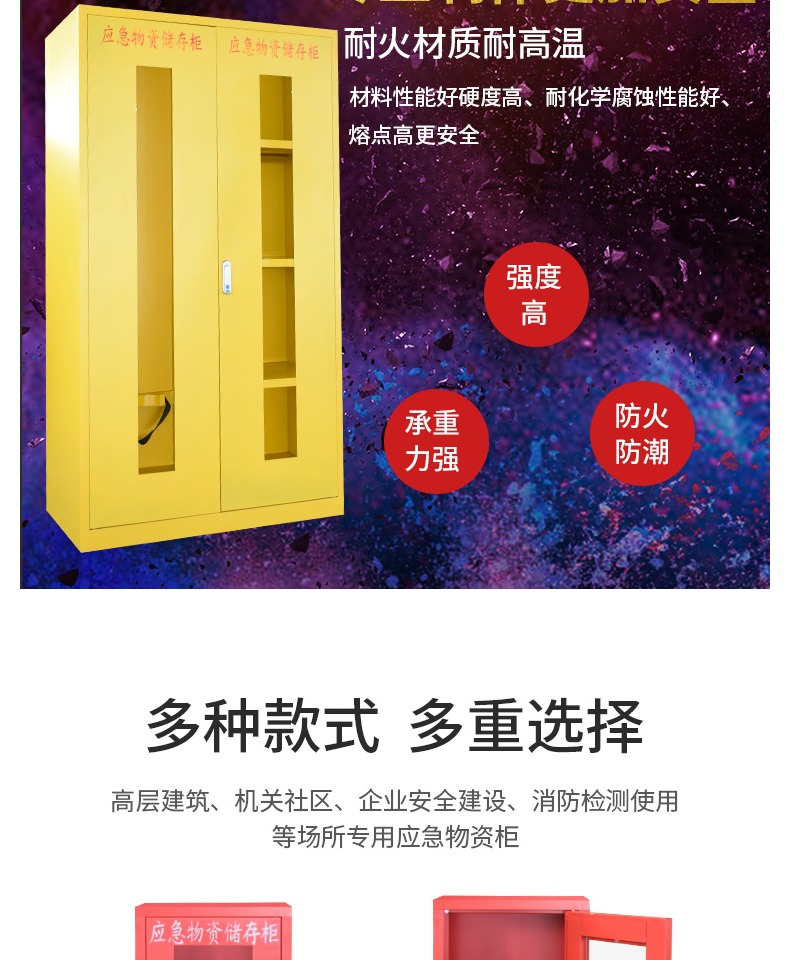 ppe應(yīng)急物資柜緊急事故防護用品儲存柜圖片4