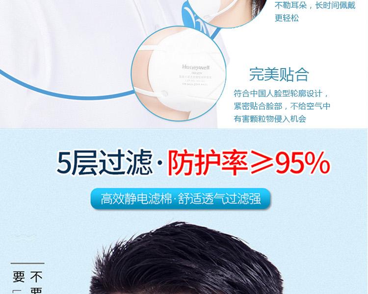 Honeywell霍尼韋爾H1009301 H9301 KN95折疊式耳帶式環(huán)保裝防塵口罩圖片4