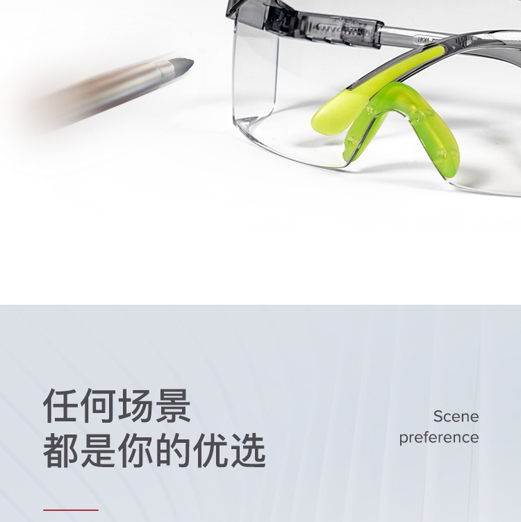 Honeywell霍尼韋爾100510S200A plus透明鏡片灰色鏡框防刮擦防護(hù)眼鏡圖7