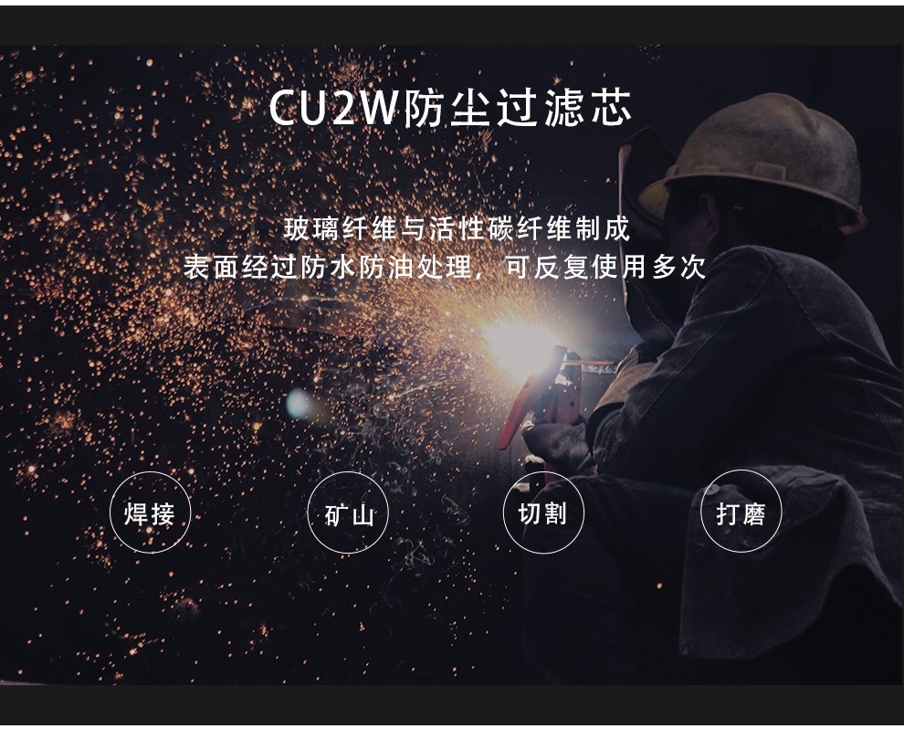 重松CU2W-KP95濾毒盒圖2