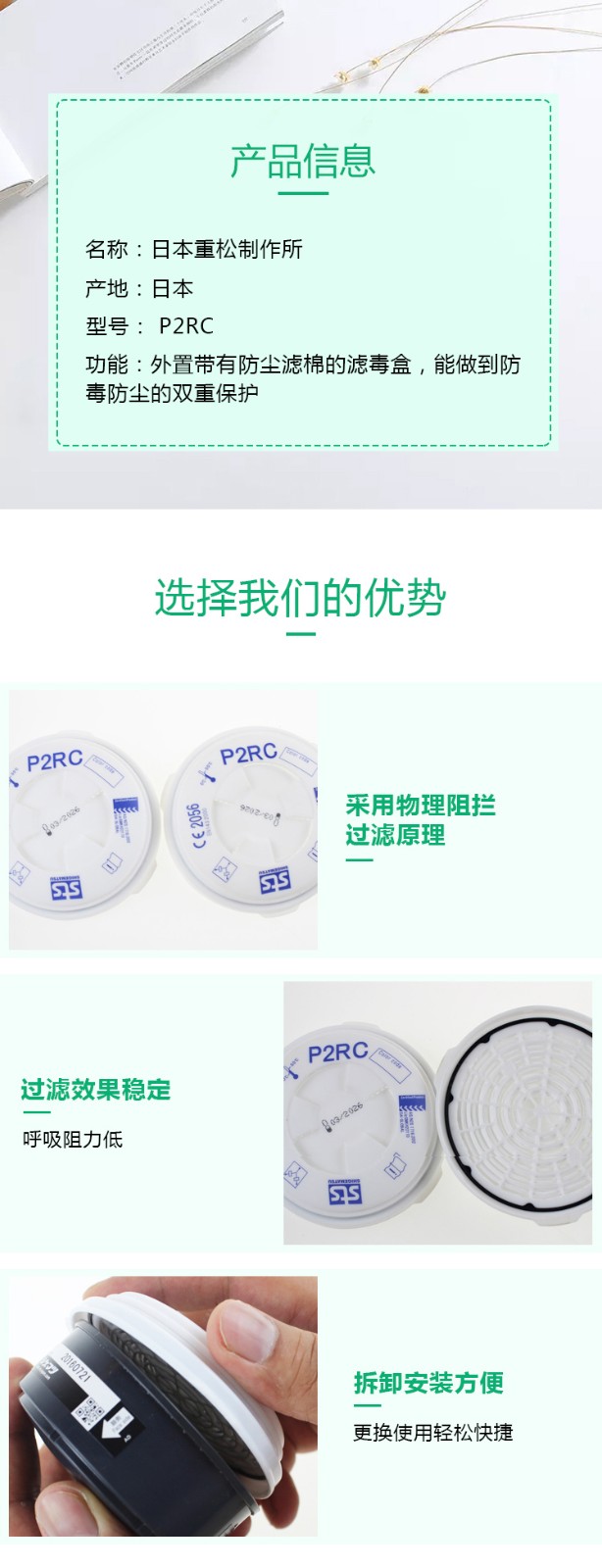 重松41521濾盒圖2