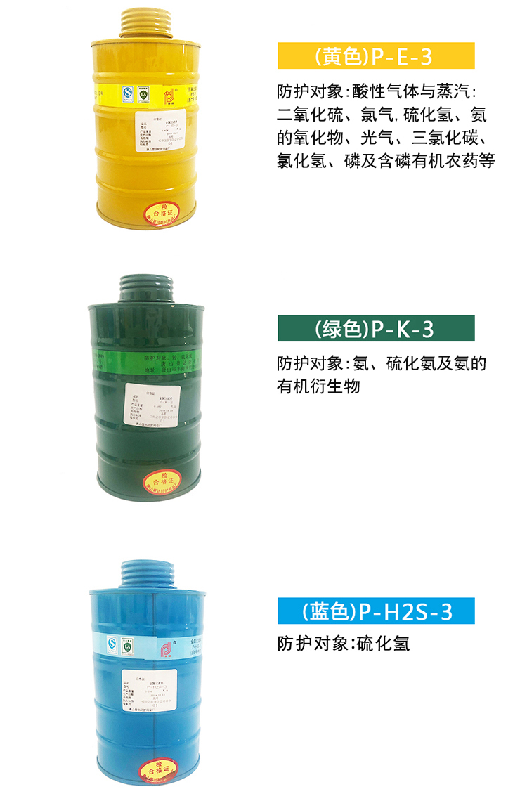 普達(dá)P-H2S-3 8號(hào)濾毒罐圖3