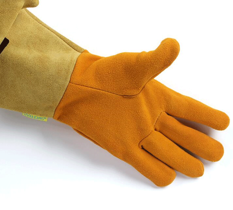 威特仕10-2327-M金黃色鹿二層皮焊工手套圖片6