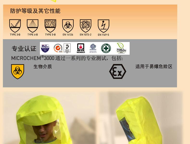 微護佳YE30-W-99-508-00MC3000防化頭罩圖片2