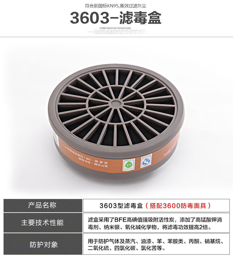 保為康3903濾毒盒圖片5