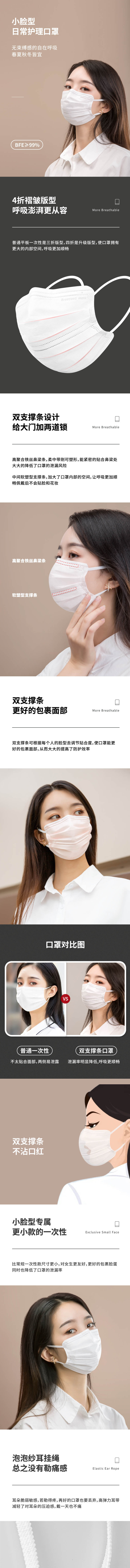 松研B29平面一次性口罩圖1