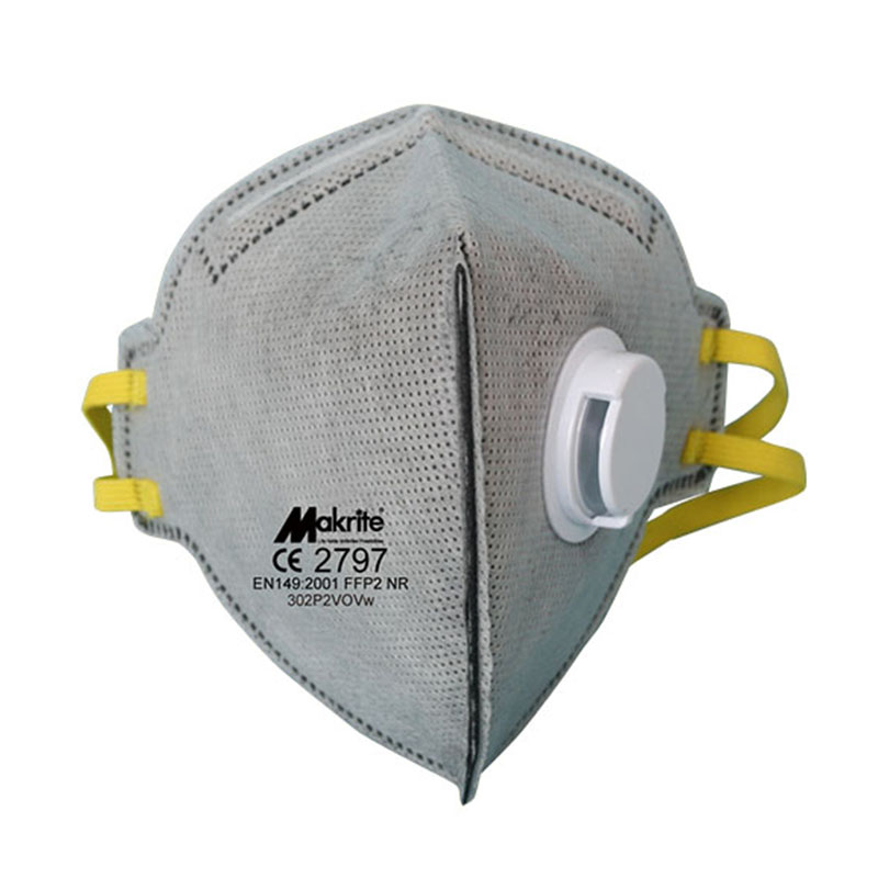 麥特瑞302P2VOVw活性炭折疊式帶閥防塵口罩圖片
