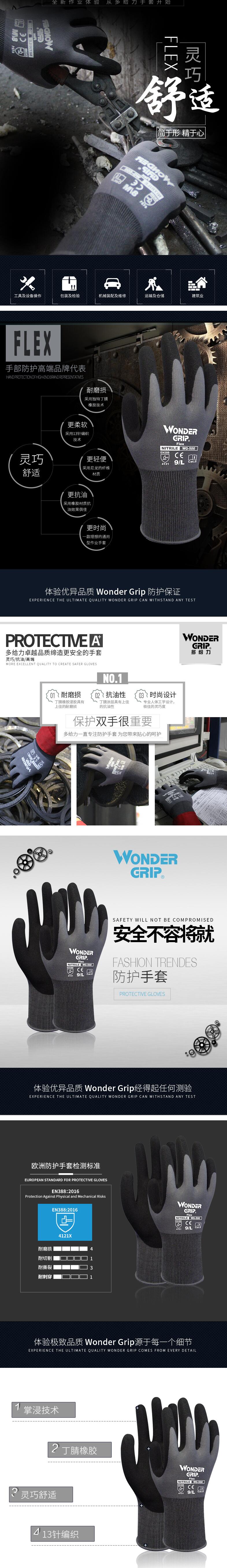 多給力WG-500防滑耐磨勞保手套圖片