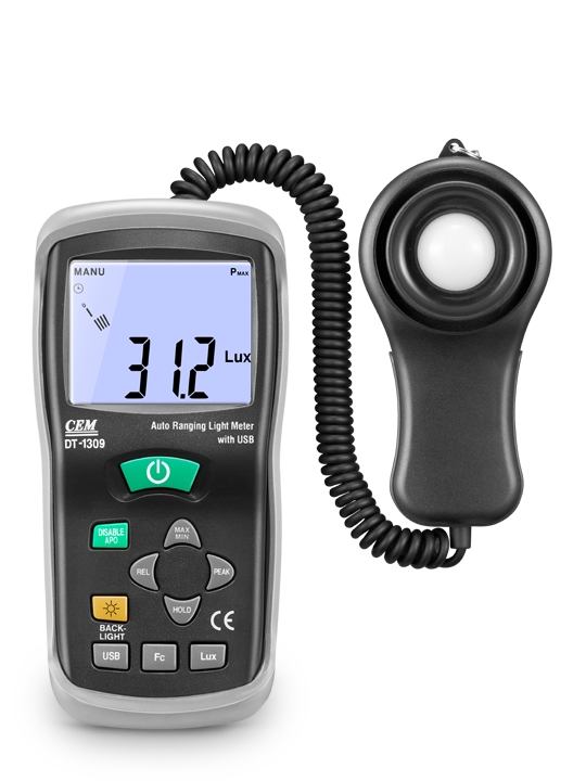 華盛昌DT-1309多功能數(shù)字式照度計(jì)圖片2