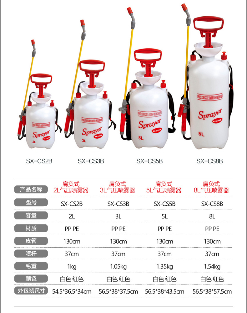 市下SX-CS5B 5L手動(dòng)肩負(fù)壓縮式噴霧器手握?qǐng)D片3